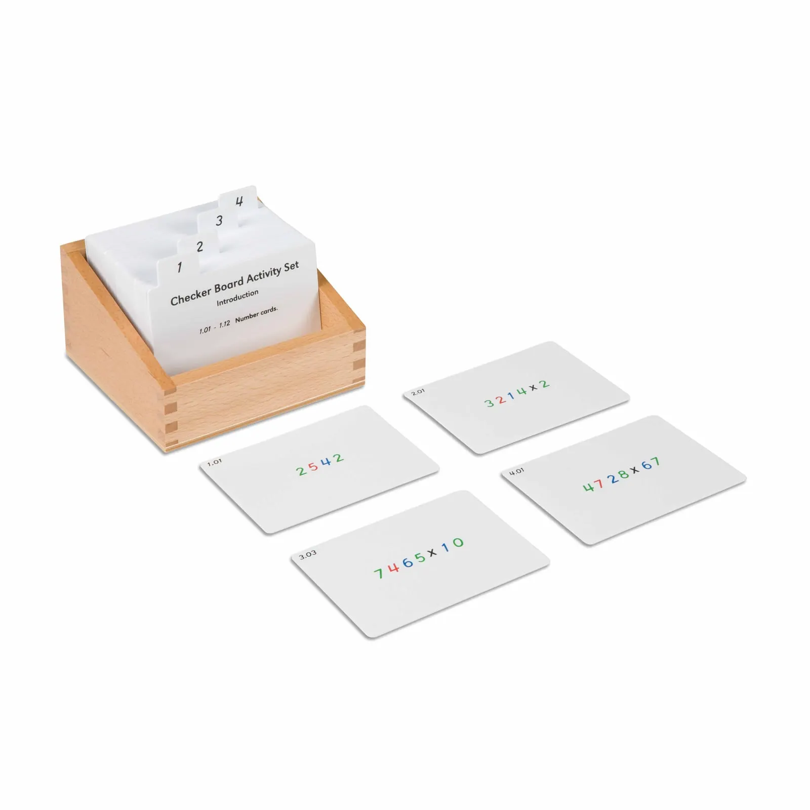 Sada aktivit k šachovnicové tabulce - Montessori Material | Faborino