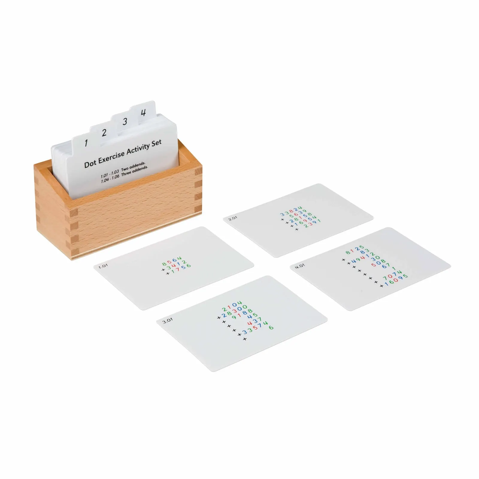 Sada aktivit s tečkovými cvičeními - Montessori Material | Faborino