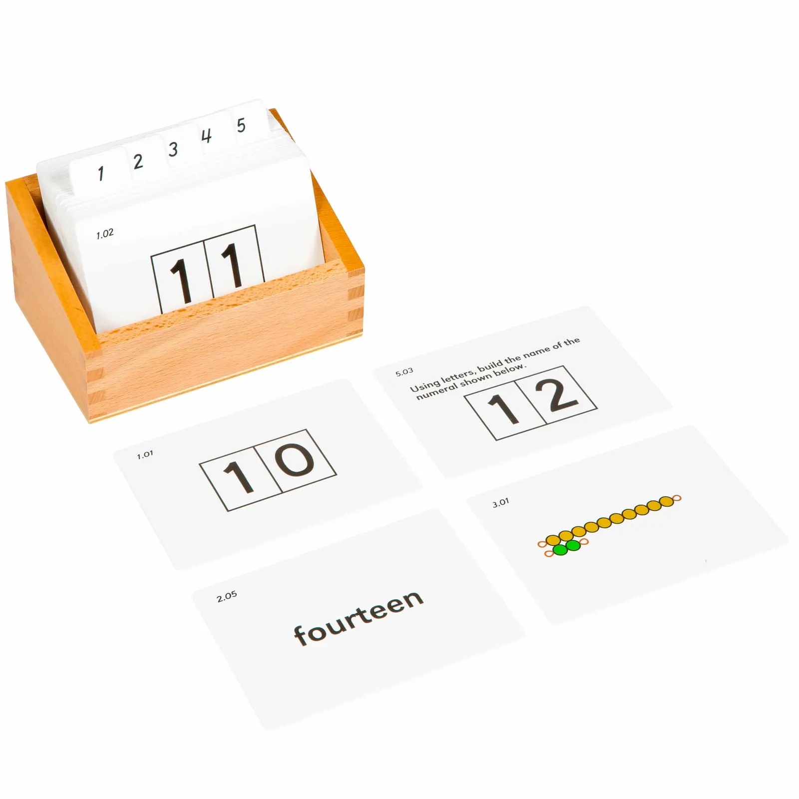 Sada aktivit k Seguinovým tabulkám A (11-19) - Montessori Material | Faborino