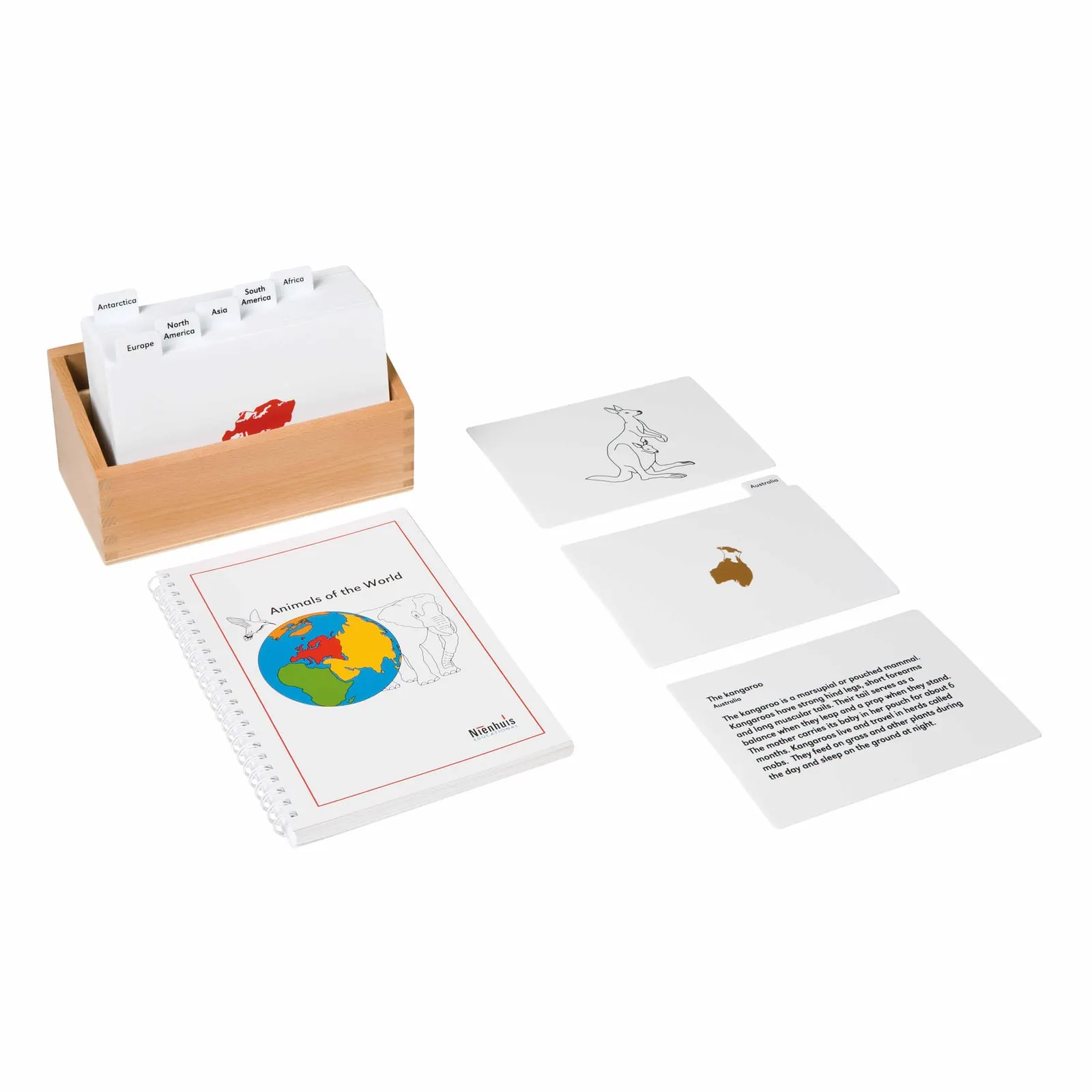 Zvieratá sveta - Montessori Material | Faborino