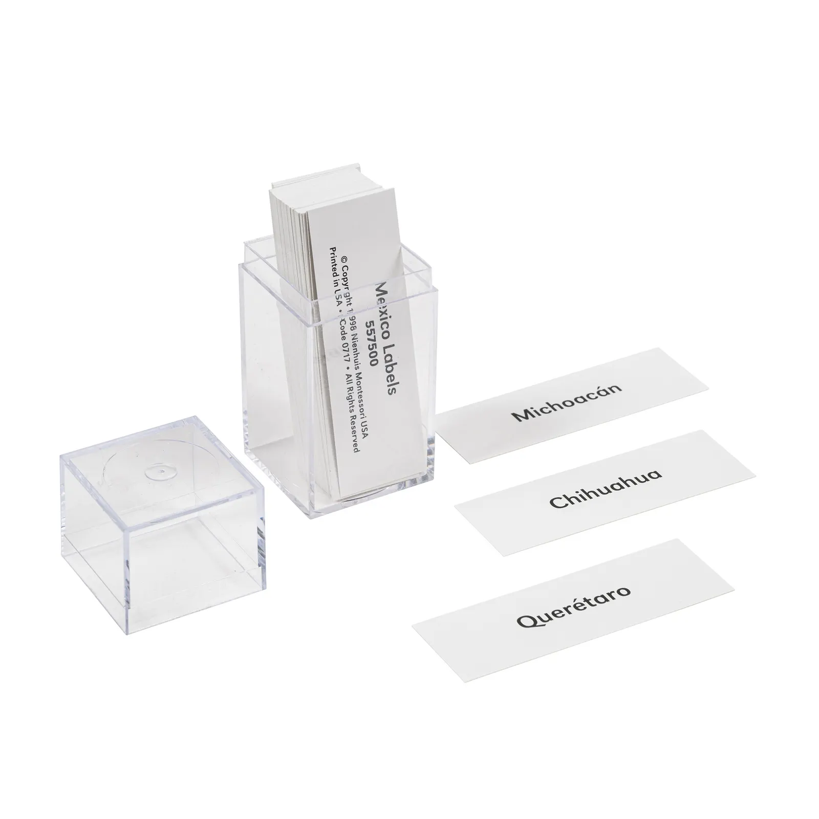 Mexiko: Popisky: Příslušenství k puzzle mapám - Montessori Material | Faborino