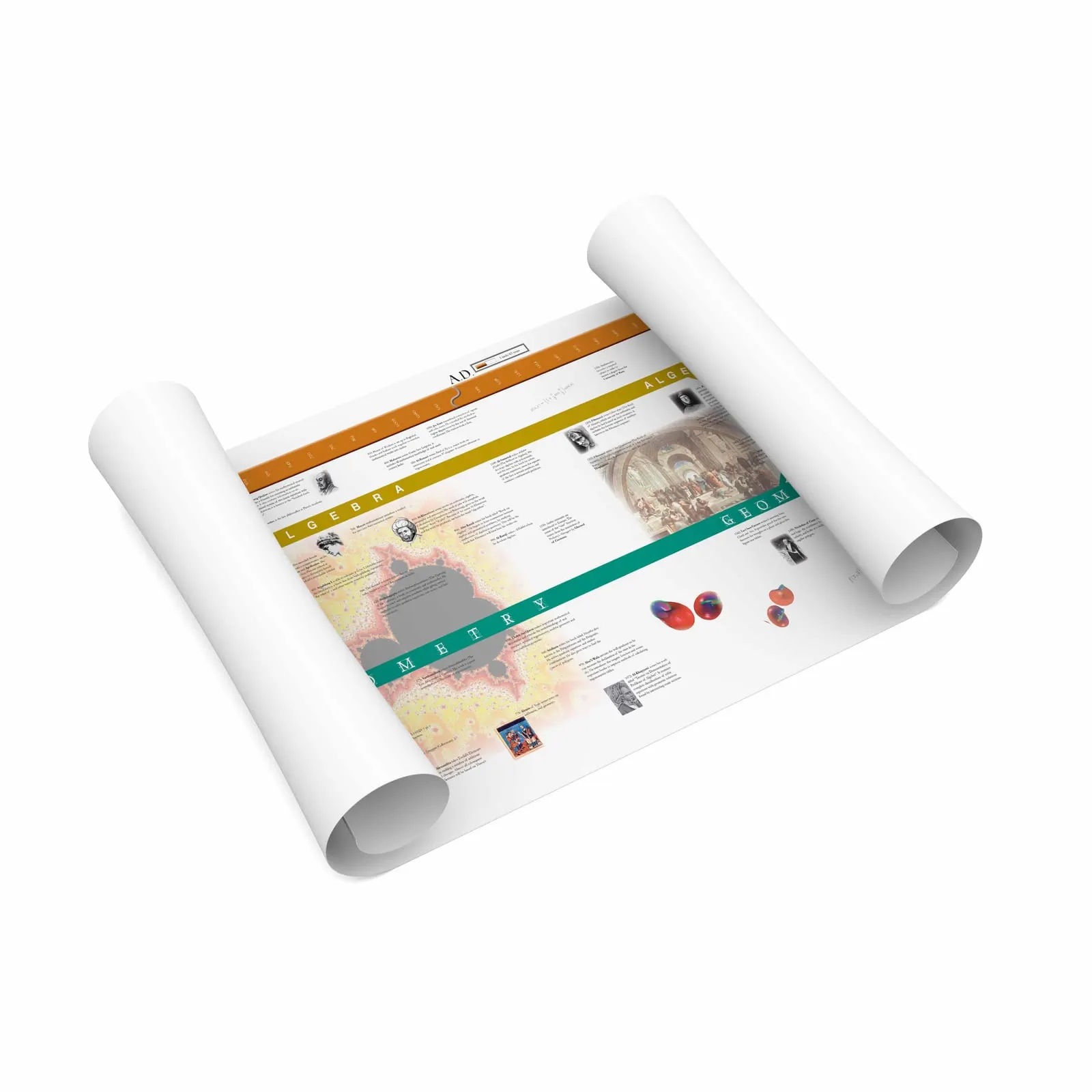 Časová osa dějin čísel (velký displej) - Montessori Material | Faborino