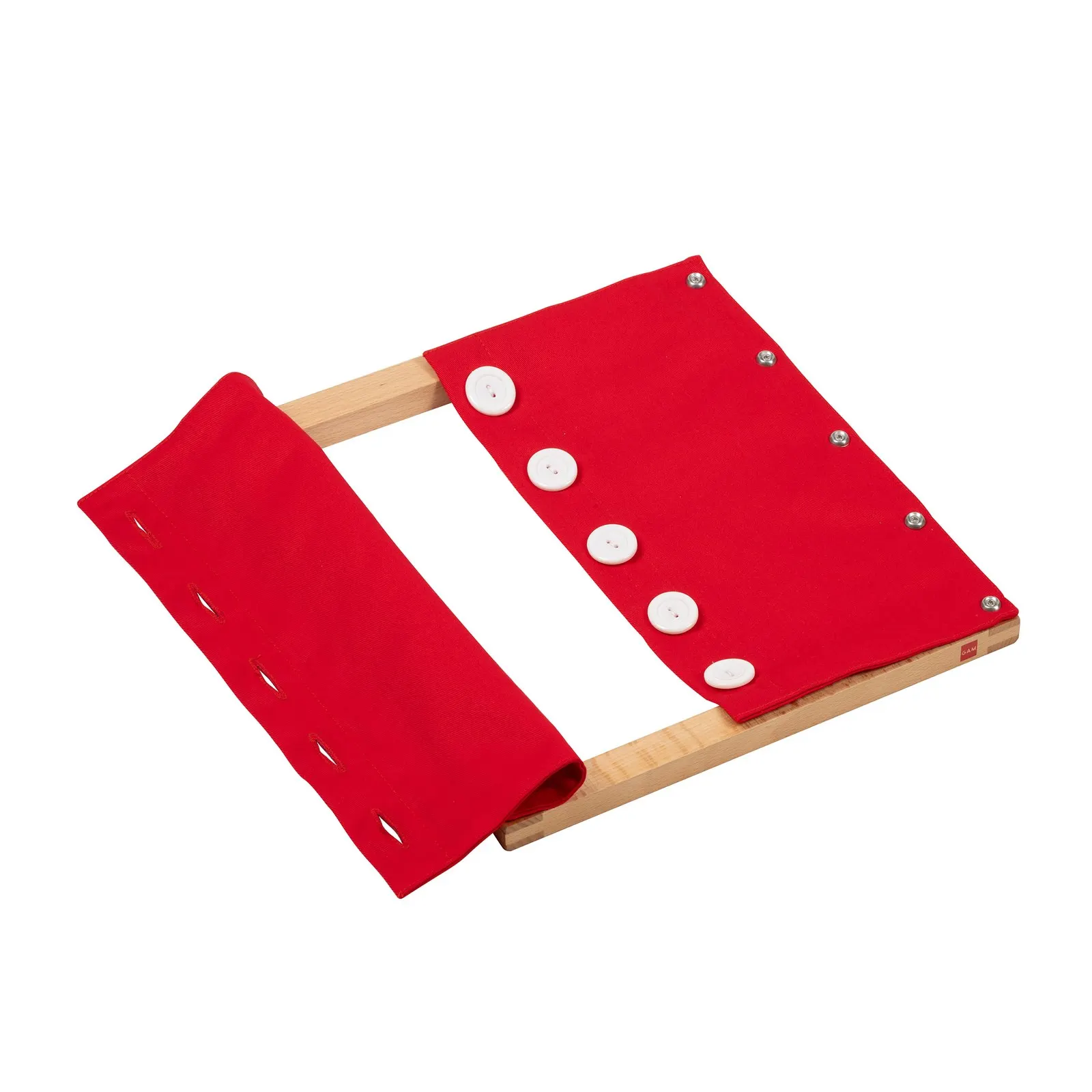 Buttoning Frame With Large Buttons: maker's photo 2