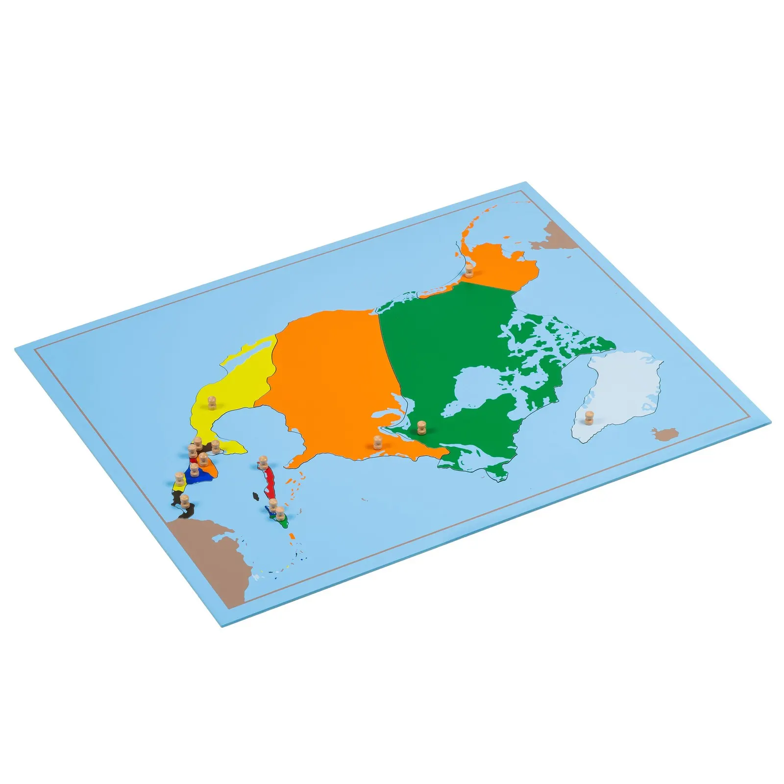 Puzzle map North America: maker's photo 3