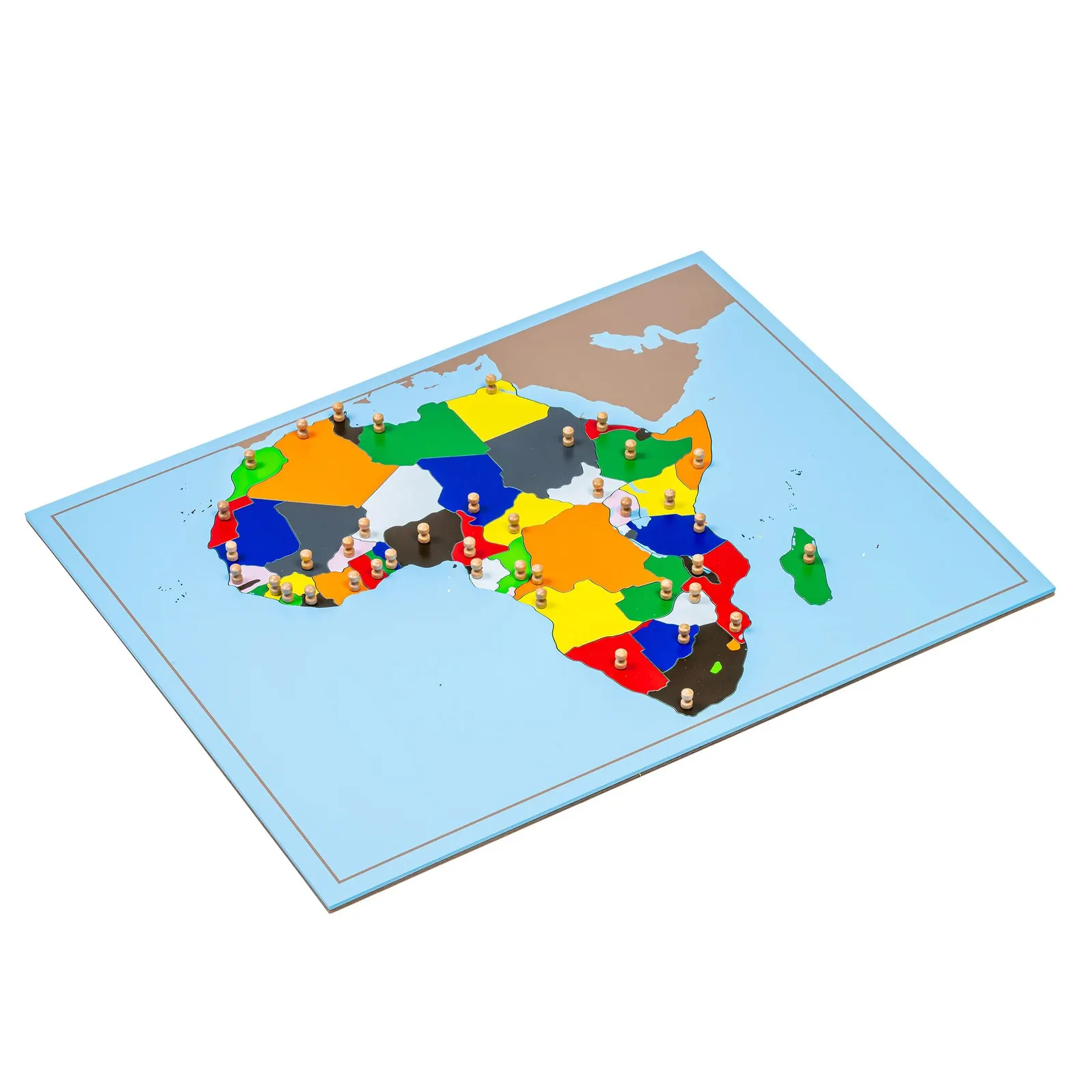 Puzzle mapa Afriky: jednotlivé země s úchyty: fotka výrobce 2