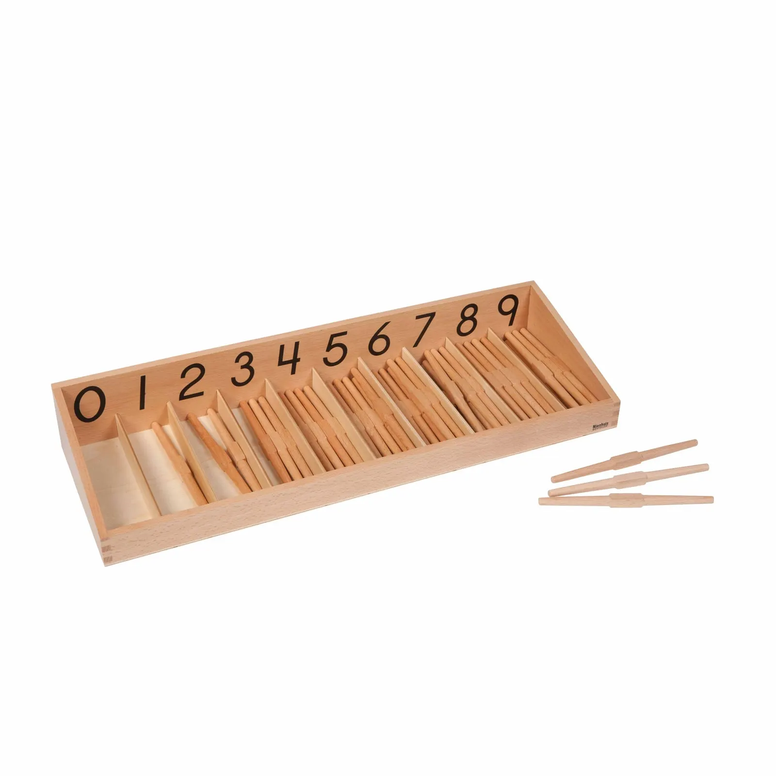 Spindle Box: Zero Concept & Counting Practice with Wooden Spindles