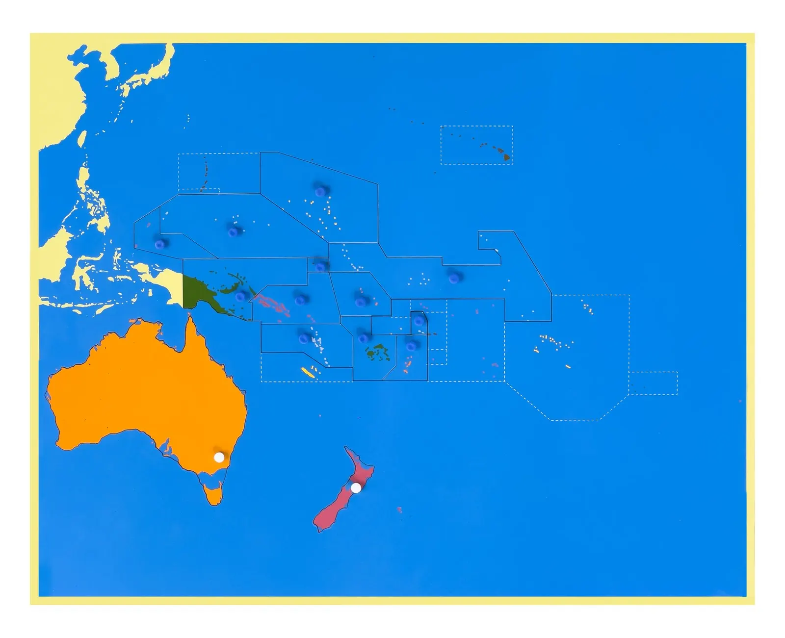 Puzzle mapa: Oceánie: fotka výrobce 2