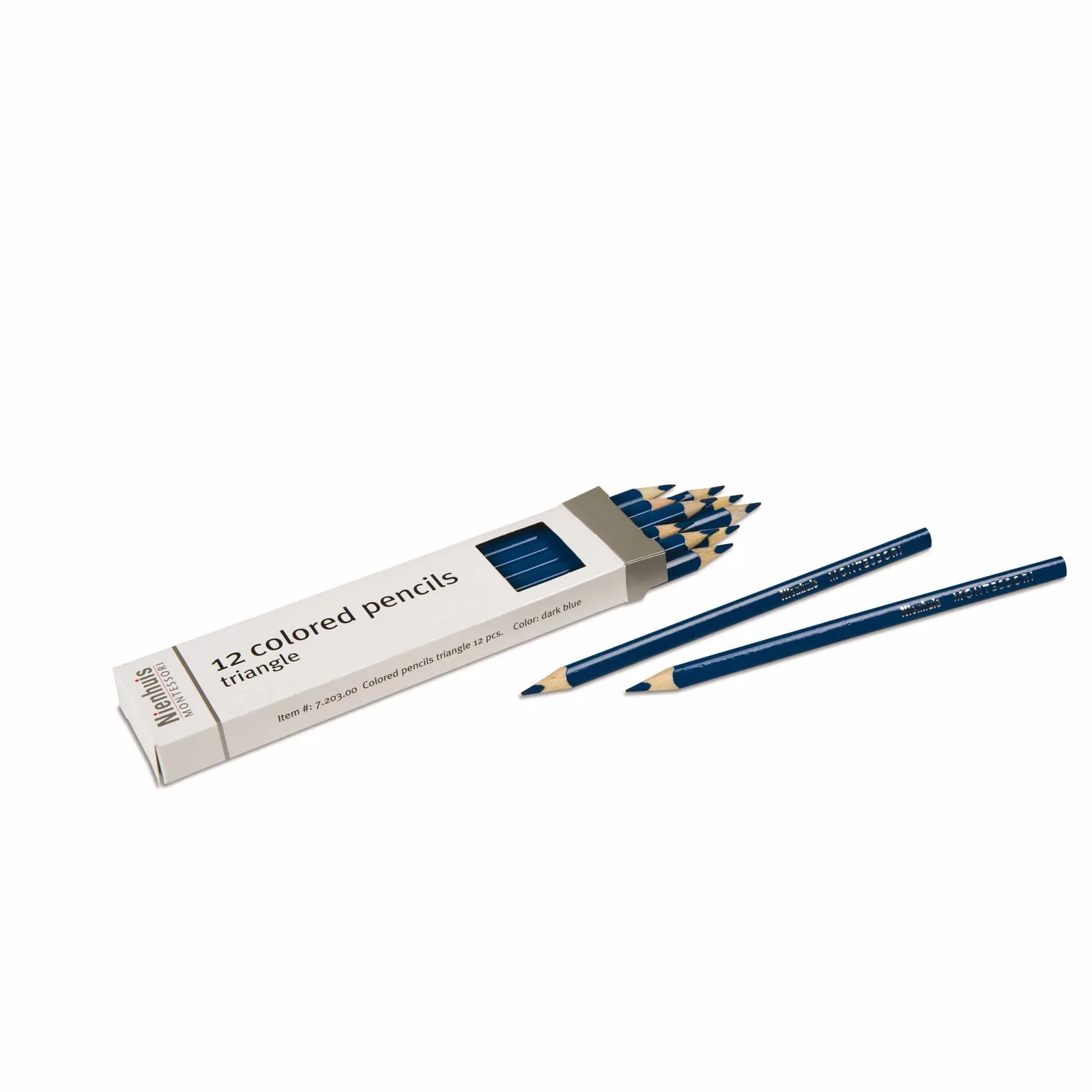 3-Sided Inset Pencils: Dark Blue