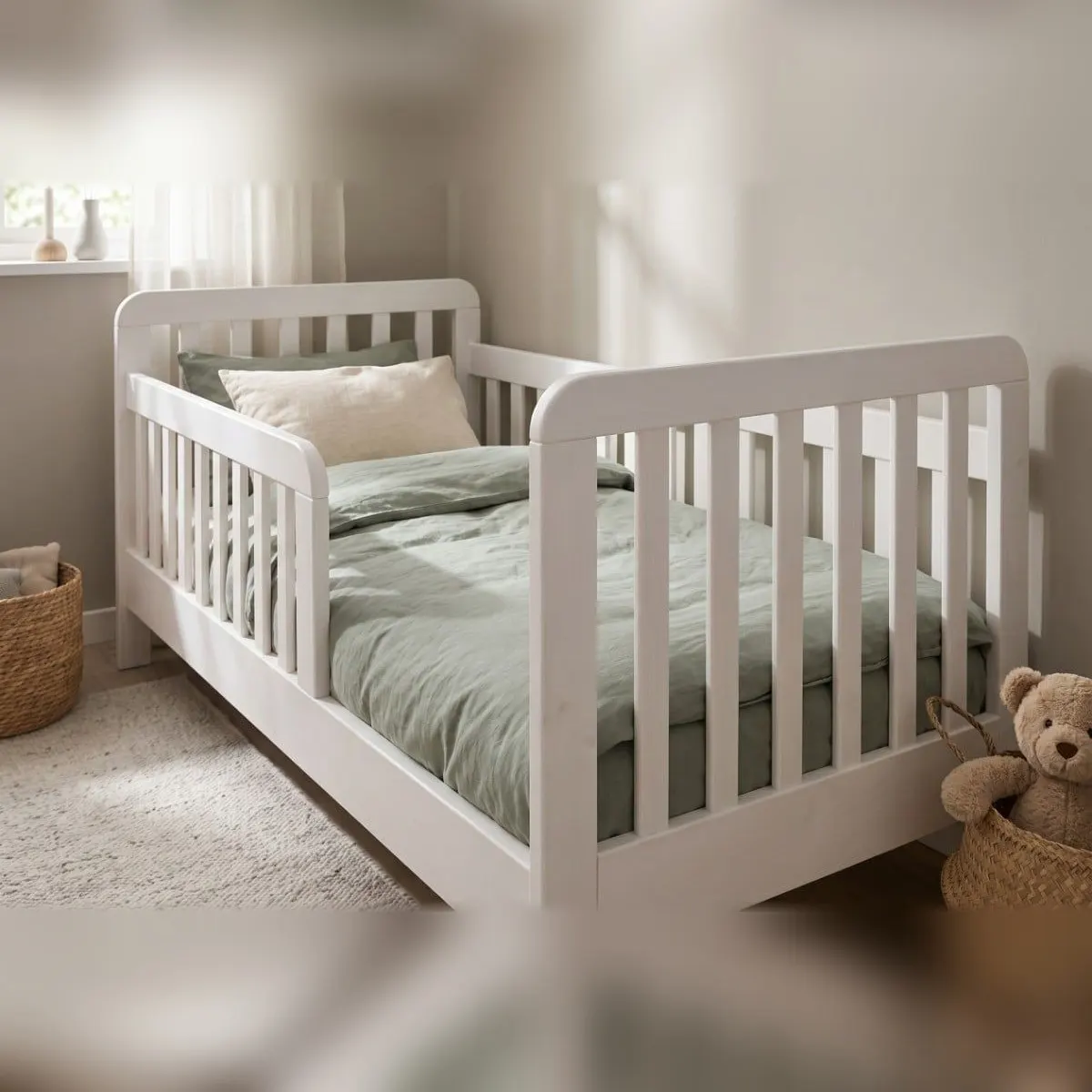 YappyTerra toddler bed 160x80 cm, white: maker's photo 3