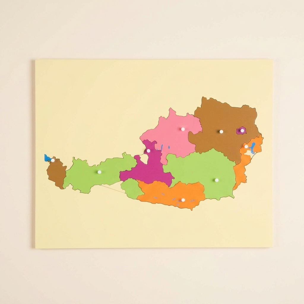 Puzzle mapa: Rakúsko