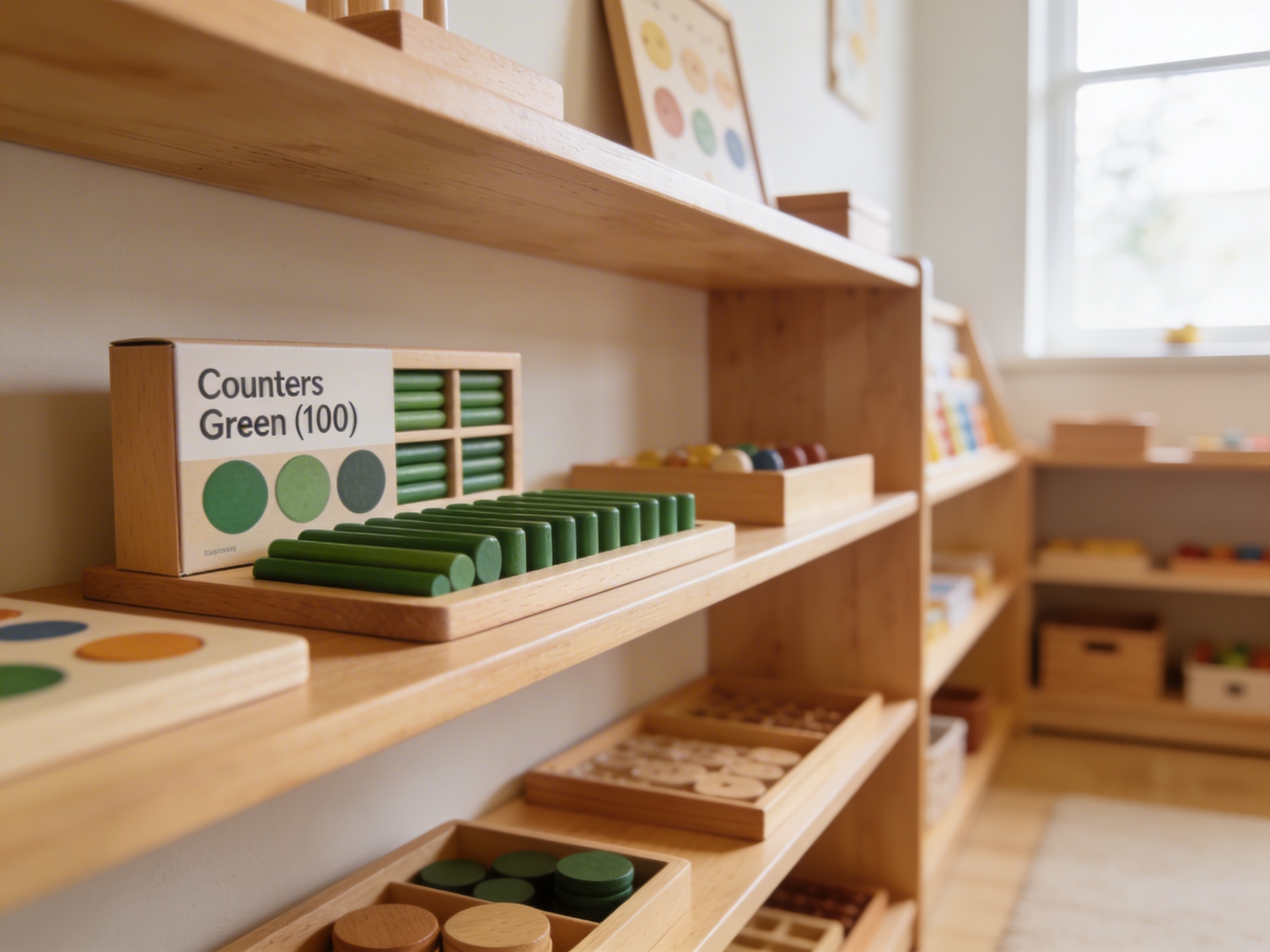 Counters Green (100)