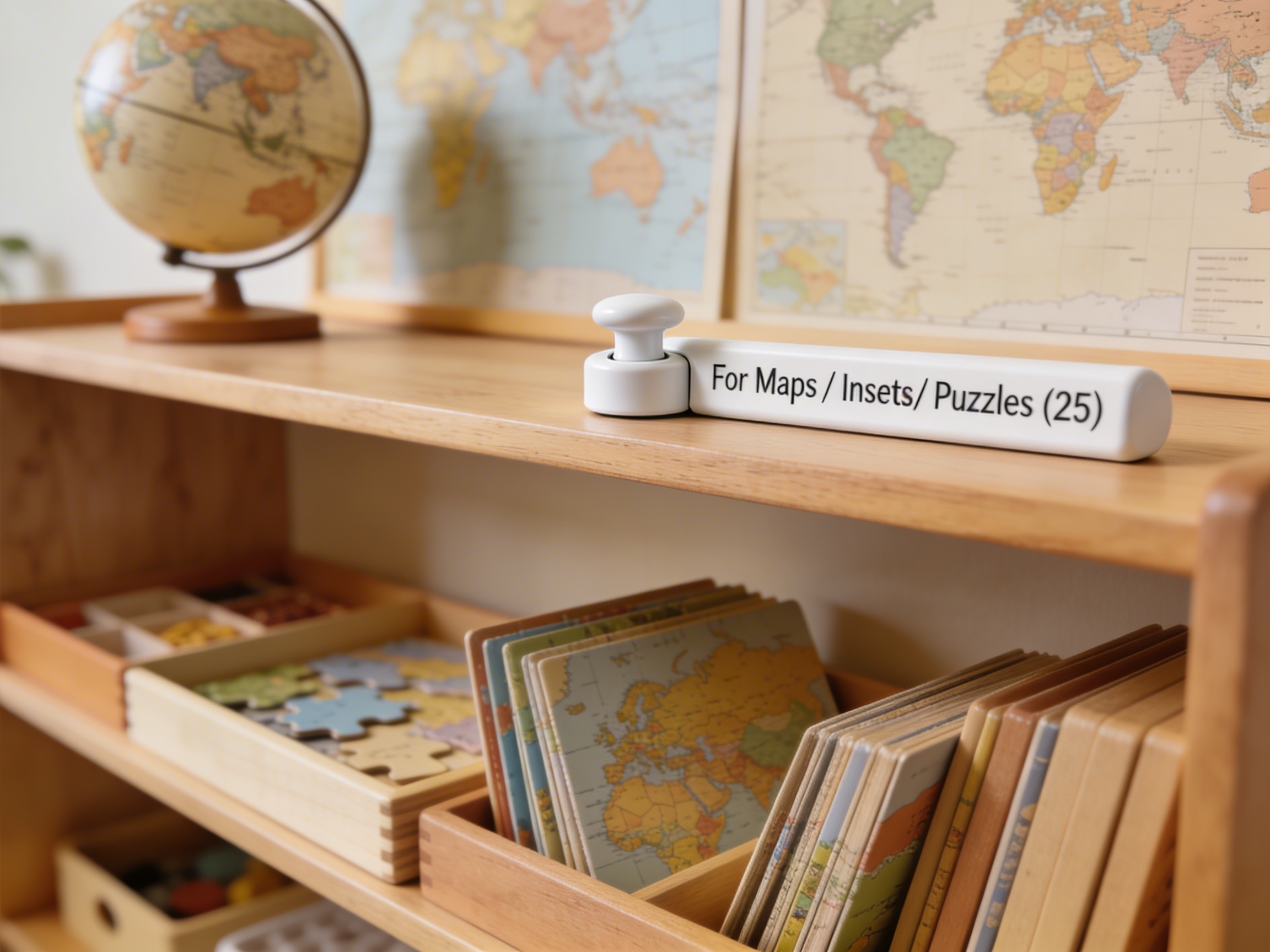 White Knobs: For Maps / Insets/ Puzzles (25)