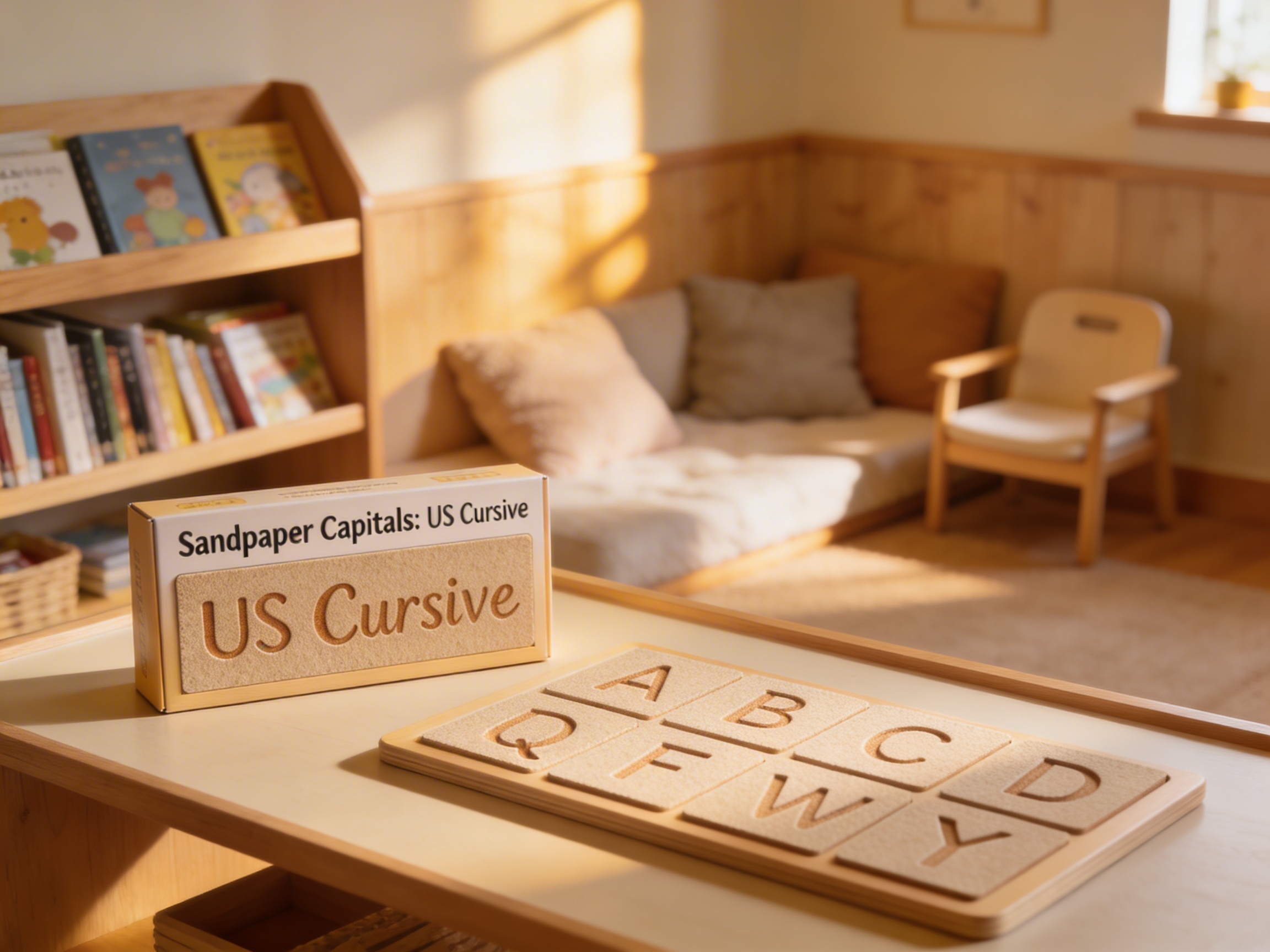 Sandpaper Capitals: US Cursive