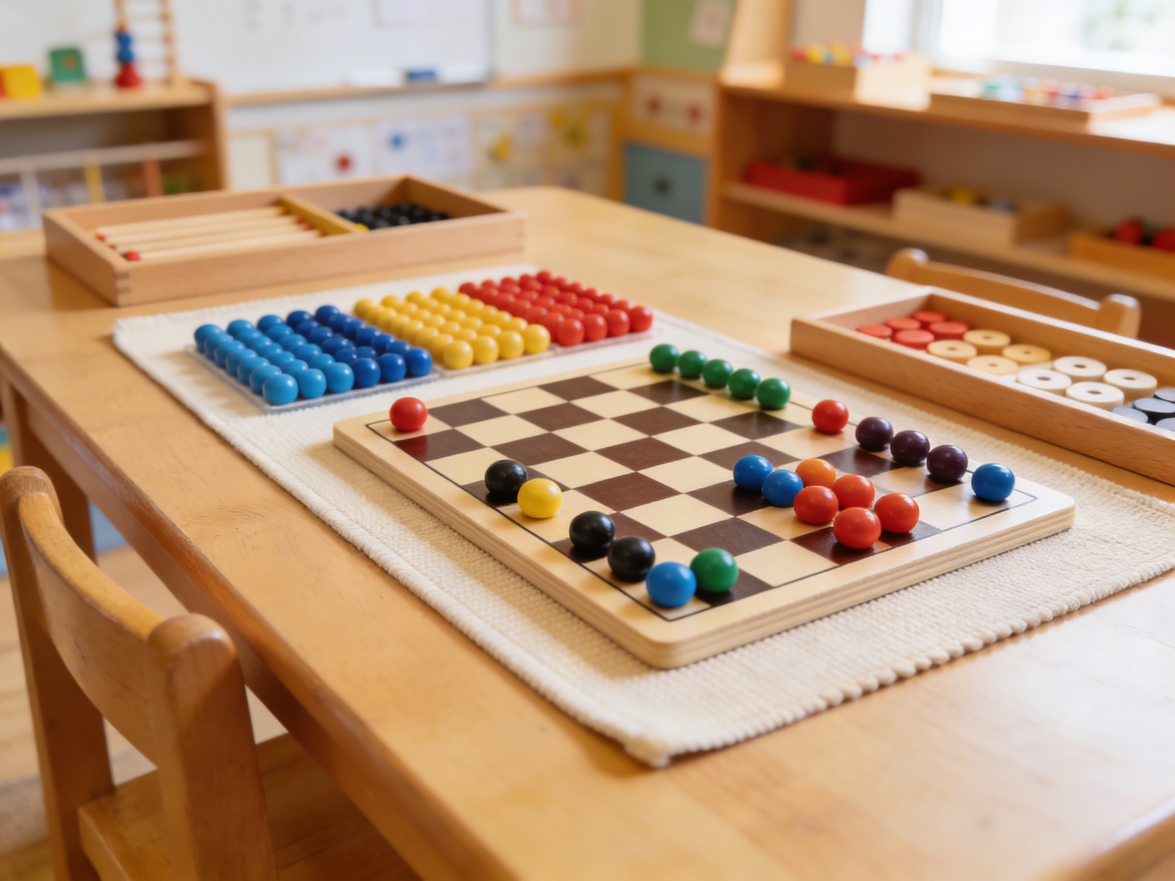 Checker Board Beads: Individual Beads Nylon