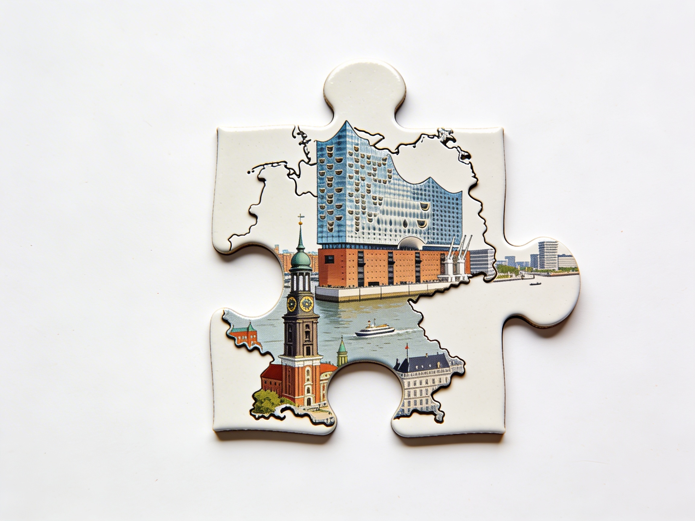 Puzzle Piece Of Germany: Hamburg