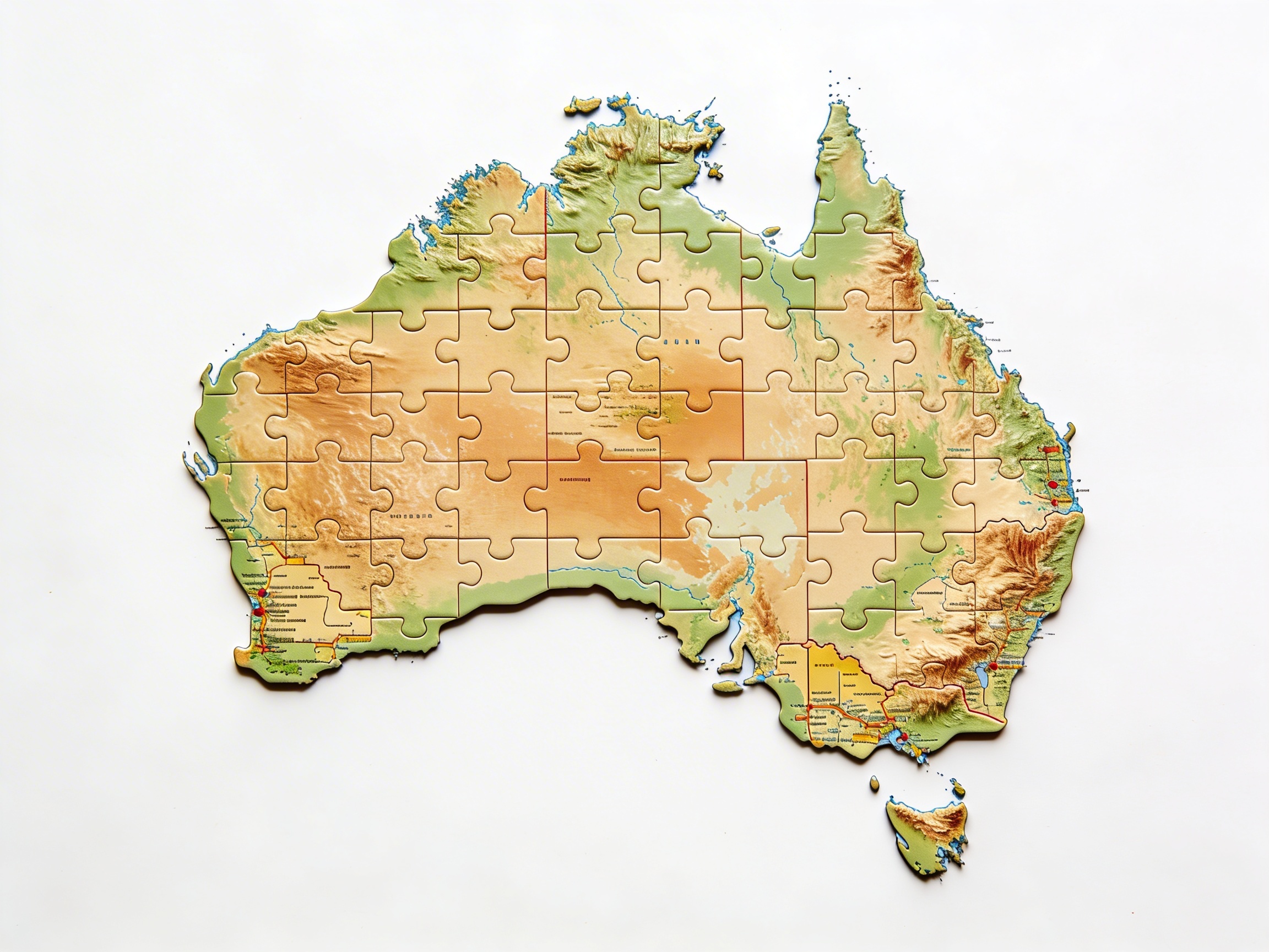 Puzzle Map: Australia
