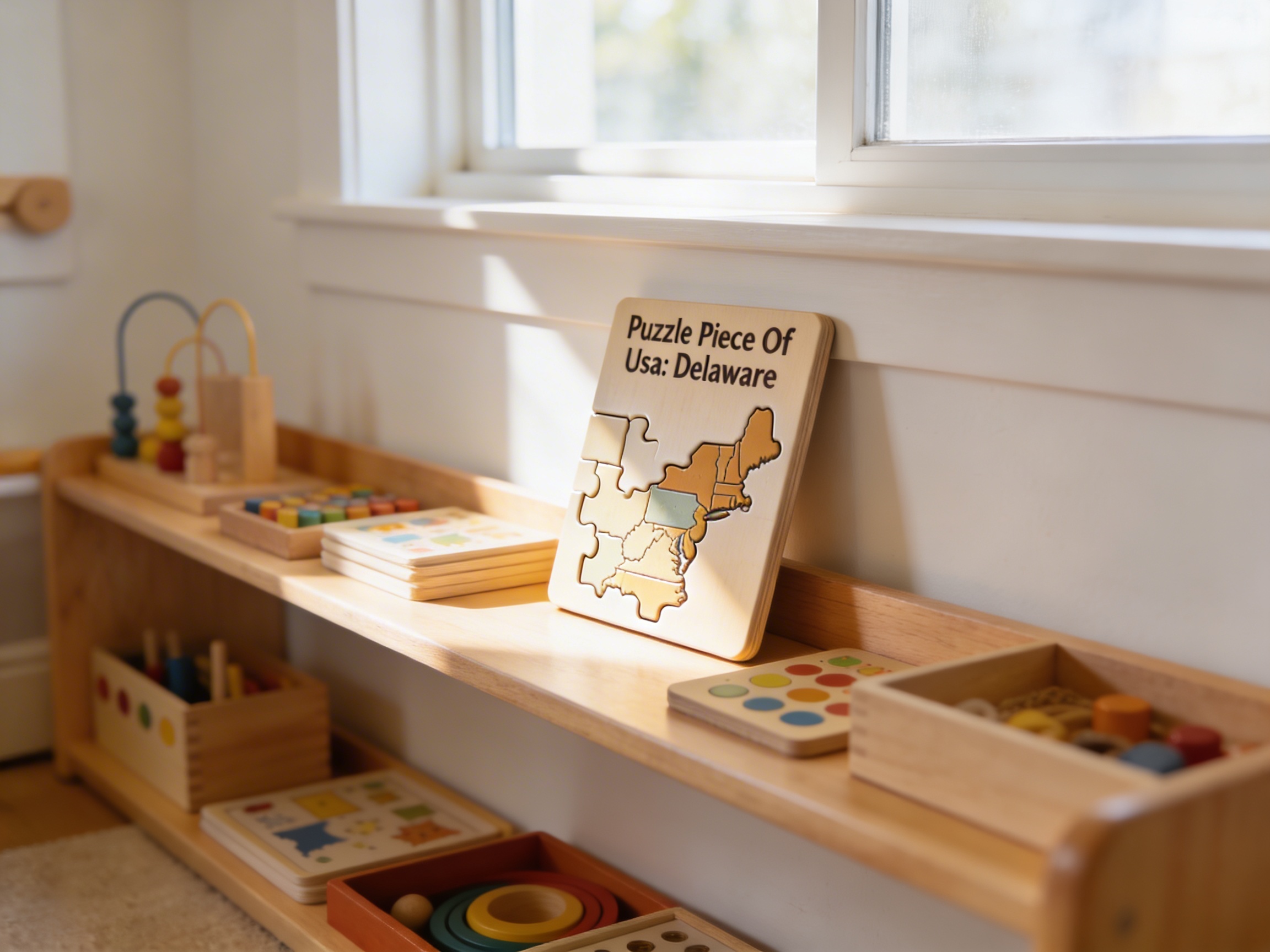 Puzzle Piece Of Usa: Delaware