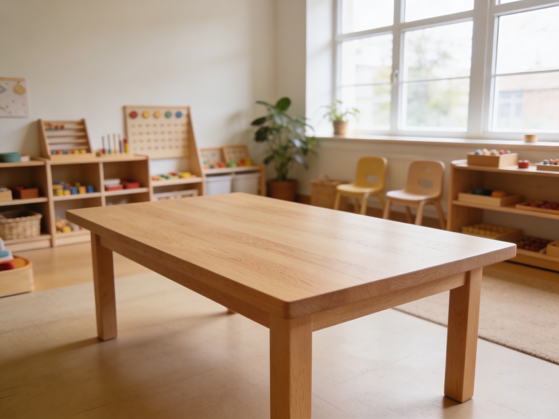 Rectangular Table Top: Beech - 100 X 62 X 2 cm