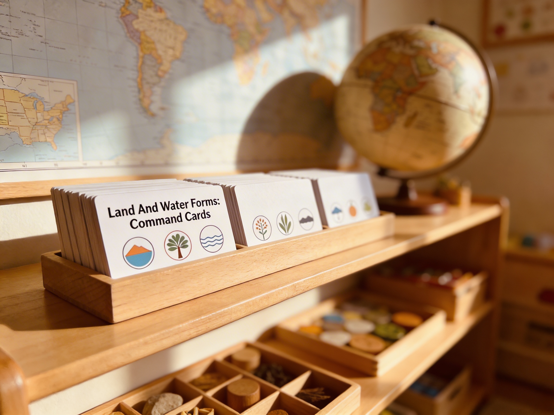 Land And Water Forms: Command Cards