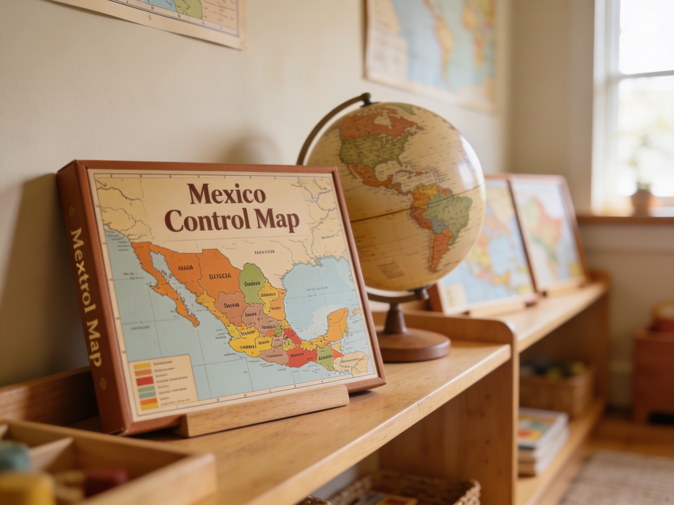 Mexico Control Map: Labeled