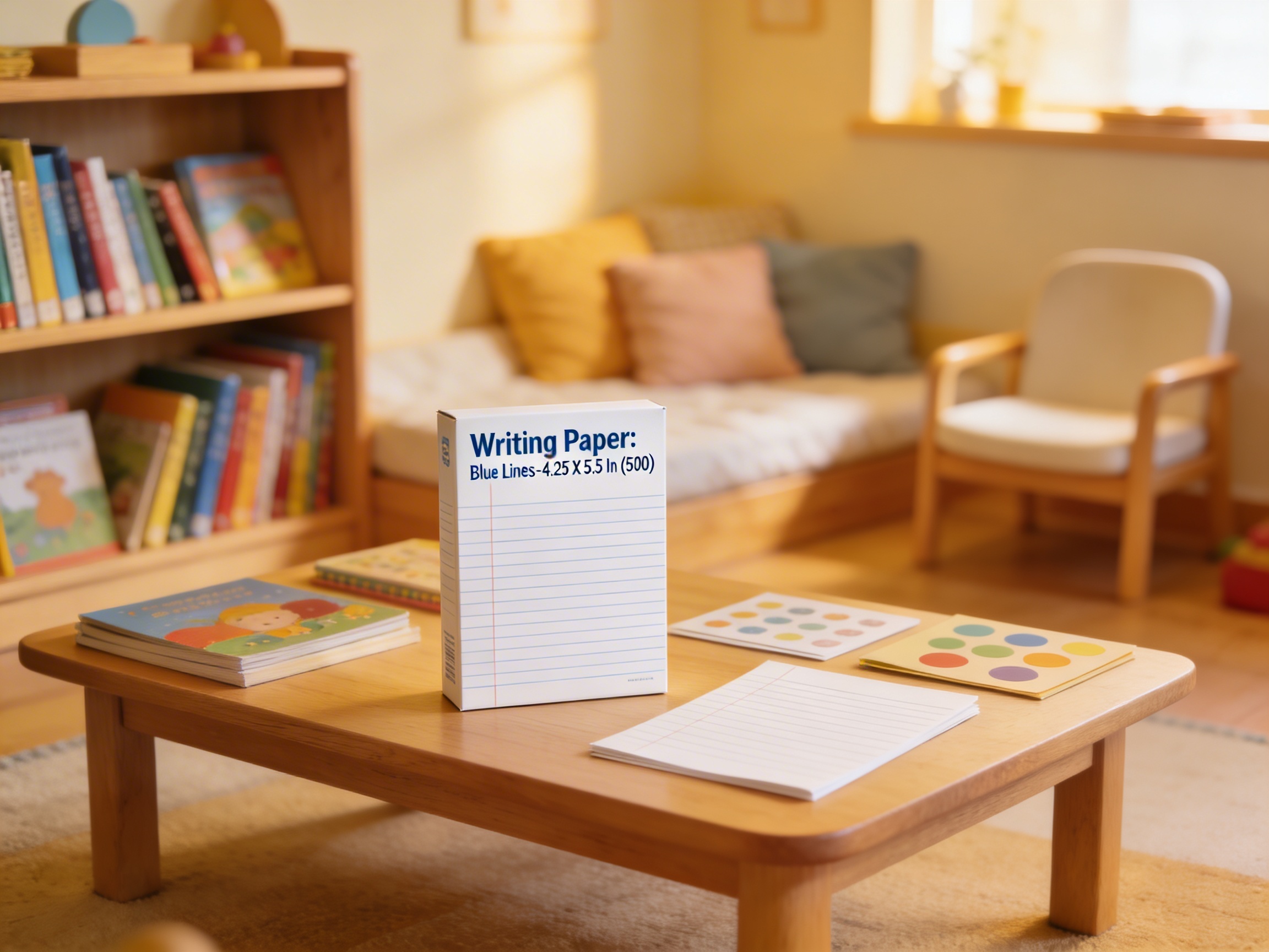 Writing Paper: Blue Lines - 4.25 X 5.5 In (500)