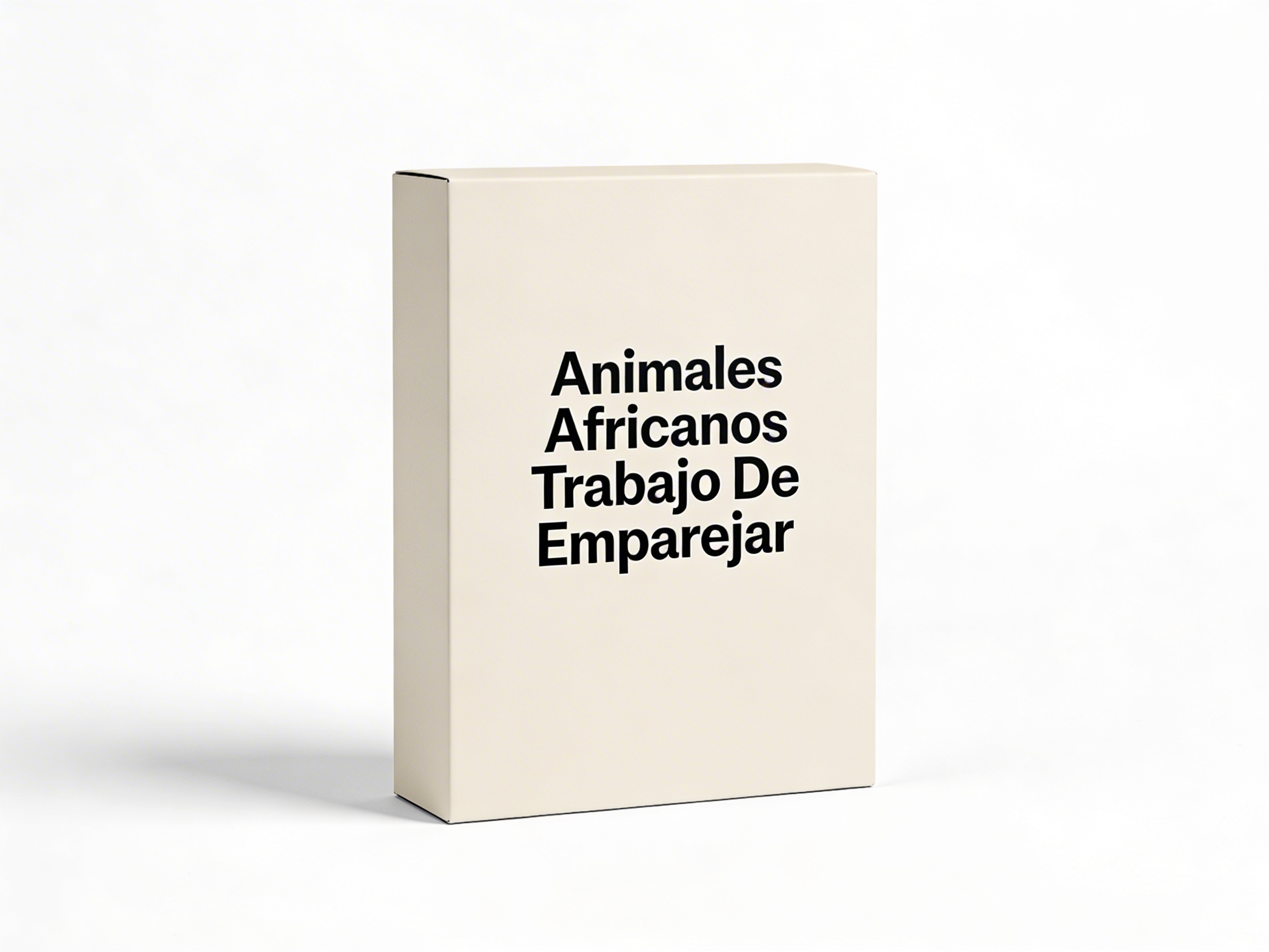 Animales Africanos Trabajo De Emparejar